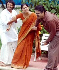 Jayasurya, Meera and Anoop Jayasurya, Meera and Anoop