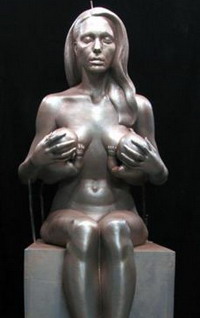 Angelina Jolie breast-feeding sculpture Angelina Jolie breast-feeding sculpture