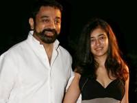 Kamal Hassan poses with his younger daughter Akshara Hassan Kamal Hassan poses with his younger daughter Akshara Hassan