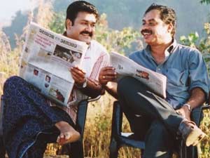 Mohanlal and Sathyan Anthikkad Mohanlal and Sathyan Anthikkad