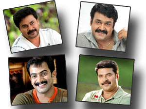 Mammootty, Mohanlal, Prithviraj , Dileep, Mammootty, Mohanlal, Prithviraj , Dileep,