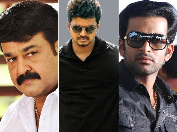 Mohanlal, Vijay and Prithviraj Mohanlal, Vijay and Prithviraj