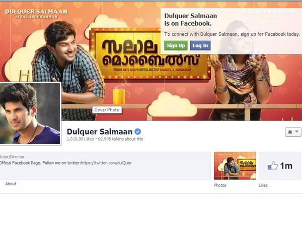 Dulquar Salman's Facebook Dulquar Salman's Facebook