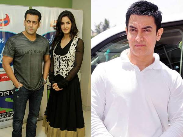 Amir Khan, Salman Khan and Katrina Kaif Amir Khan, Salman Khan and Katrina Kaif