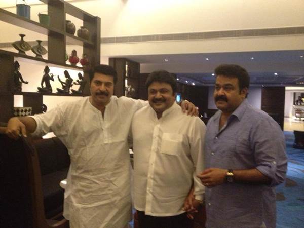 Mammootty, Mohanlal and Prabhu Mammootty, Mohanlal and Prabhu