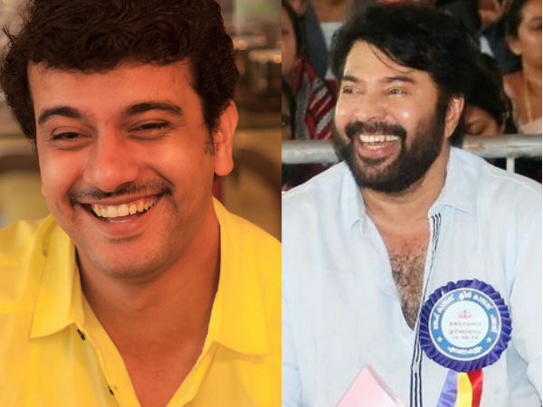 കൈ മുട്ടി ചിരിച്ച് മെഗാസ്റ്റാര്
