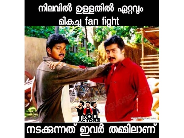 ഫാന്ഫൈറ്റില് മുന്നിലാണ്