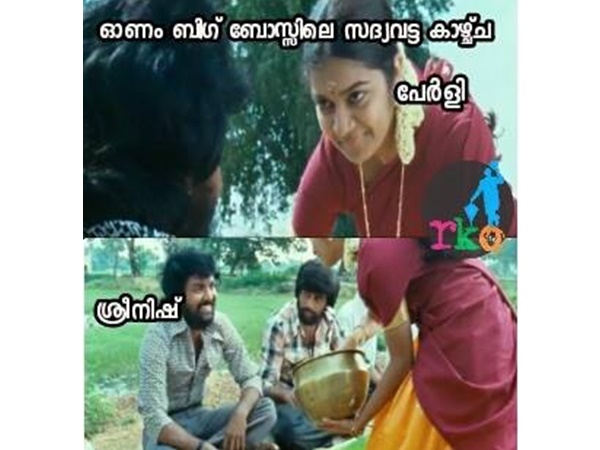 പേളിയുടെ സദ്യവിളമ്പല്