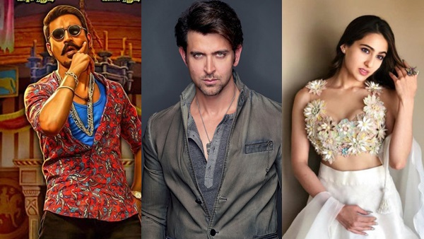 dhanush-hrithik roshan-sara ali khan, dhanush-hrithik roshan-sara ali khan,