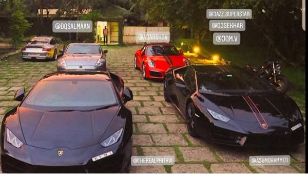 dulquer-prithvi-cars dulquer-prithvi-cars