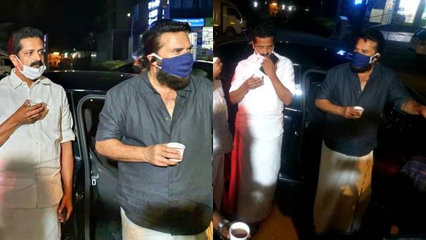മമ്മൂട്ടി പുറത്തിറങ്ങി